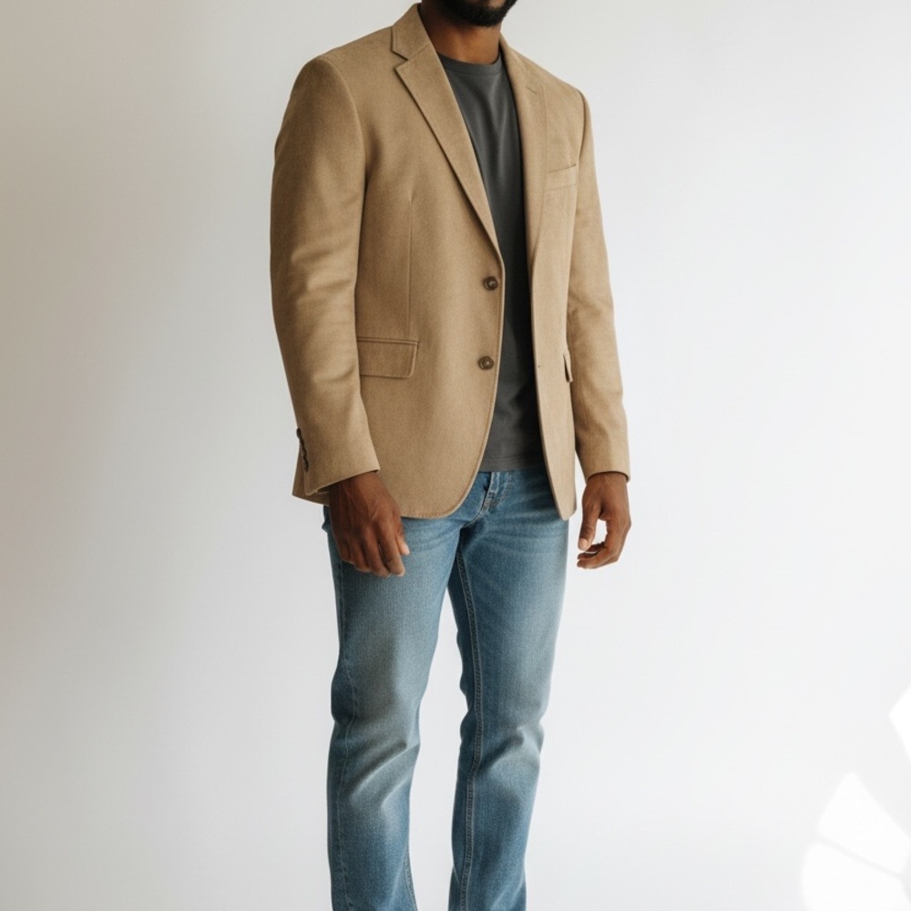Lauren Ralph Lauren Men's Tan Faux Suede Sport Coat